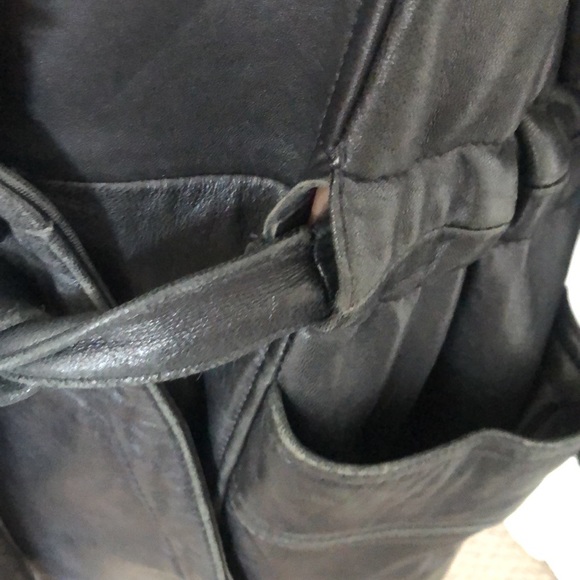 Miropa leather hooded coat - Picture 9 of 13